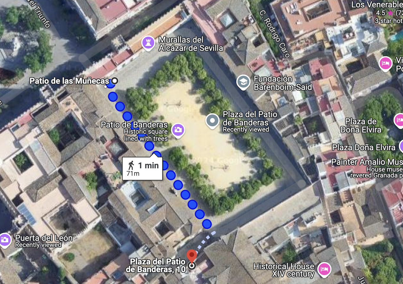 Location of Real Alcazar Ticket Office